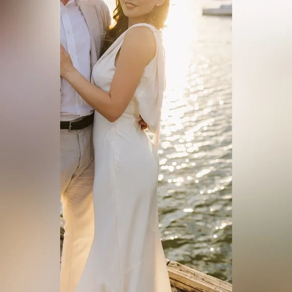 Runaway the Label - Gabriella Maxi Dress - Ivory - XS - Picture 7 of 8